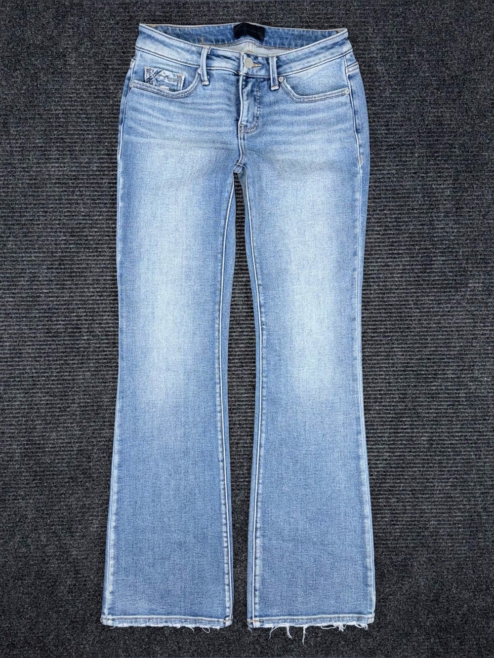 Buckle Black Fit No 13 Bootcut Stretch Low Rise Jean Womens 27 x 32 BBW1868R EUC
